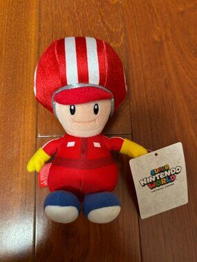 Super Nintendo World Racer Toad Plush • NWT